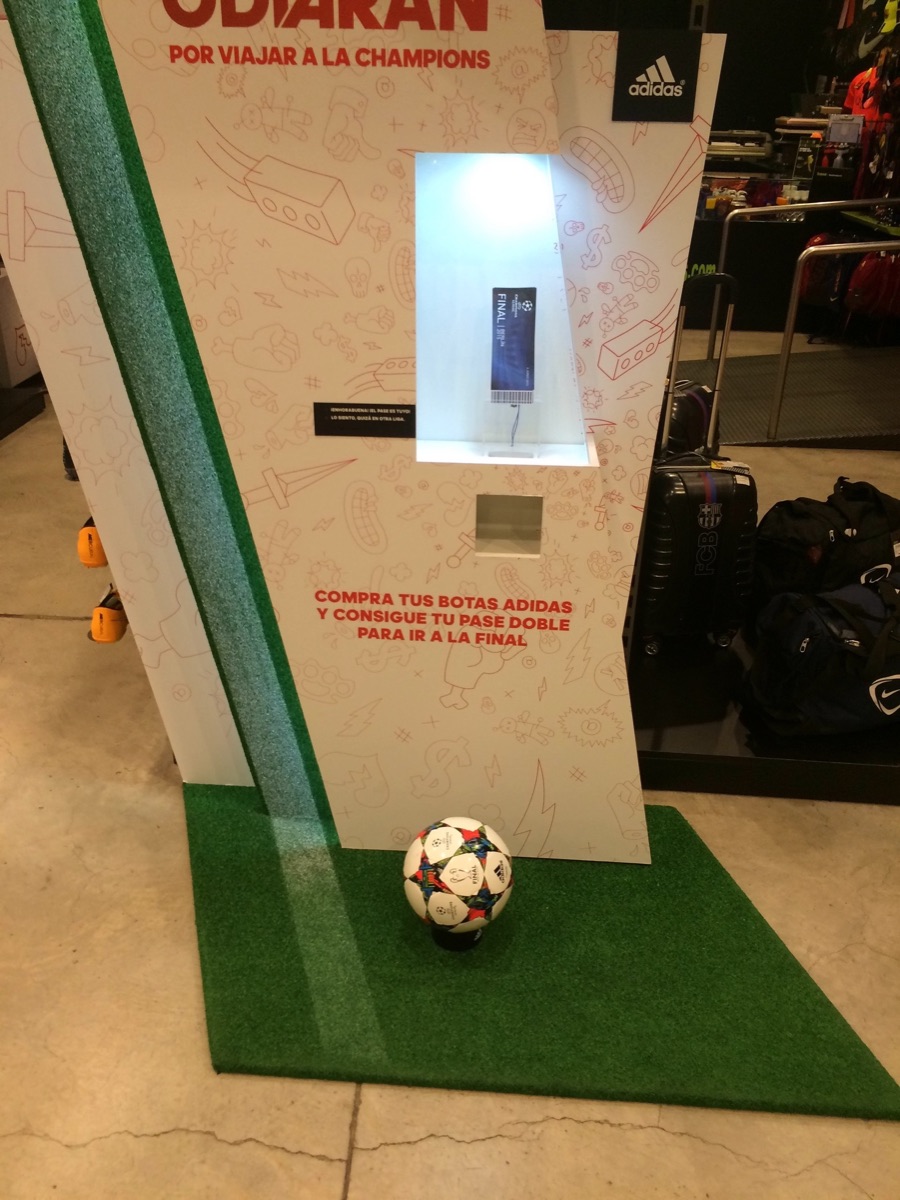 Experiencia interactiva Adidas Champions